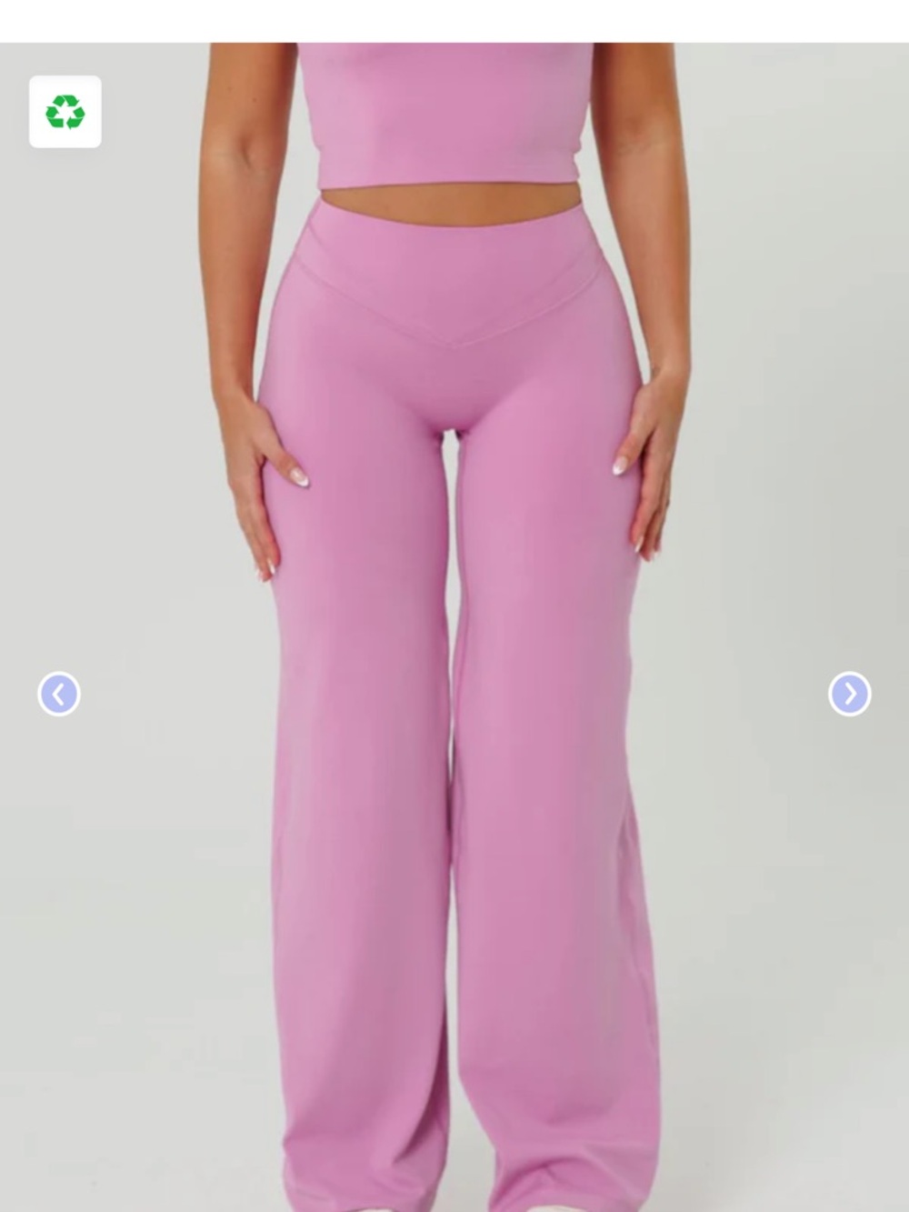 Icon High-Rise Sculptseam Straight Leg Pant in Tulip - Short 31" Size Medium - Picture 3 of 11